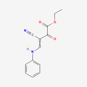 Ethyl 3-cyano-2-oxo-4-(phenylamino)but-3-enoate