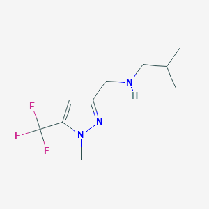 {[1-methyl-5-(trifluoromethyl)-1H-pyrazol-3-yl]methyl}(2-methylpropyl)amine