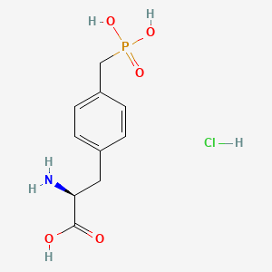 molecular formula C10H15ClNO5P B11740427 Phenylalanine, 4-(phosphonomethyl)-, hydrochloride (9CI) 