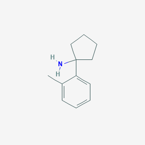 molecular formula C12H17N B11740435 1-(2-Methylphenyl)cyclopentanamine CAS No. 75095-81-7