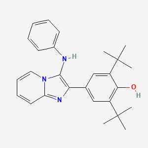 molecular formula C27H31N3O B1174044 4-(3-Anilinoimidazo[1,2-a]pyridin-2-yl)-2,6-ditert-butylphenol 