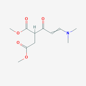 molecular formula C11H17NO5 B11740476 1,4-Dimethyl 2-[3-(dimethylamino)prop-2-enoyl]butanedioate 