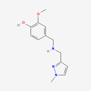 2-Methoxy-4-({[(1-methyl-1H-pyrazol-3-YL)methyl]amino}methyl)phenol