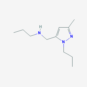 molecular formula C11H21N3 B11740509 [(3-methyl-1-propyl-1H-pyrazol-5-yl)methyl](propyl)amine 