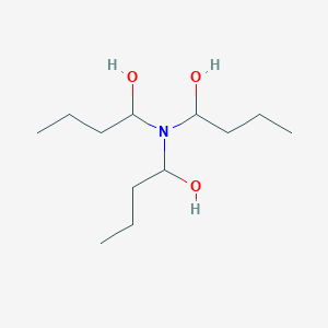 molecular formula C12H27NO3 B11740514 1-[Bis(1-hydroxybutyl)amino]butan-1-ol 