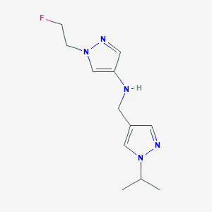 1-(2-fluoroethyl)-N-{[1-(propan-2-yl)-1H-pyrazol-4-yl]methyl}-1H-pyrazol-4-amine