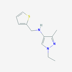 1-ethyl-3-methyl-N-(thiophen-2-ylmethyl)-1H-pyrazol-4-amine