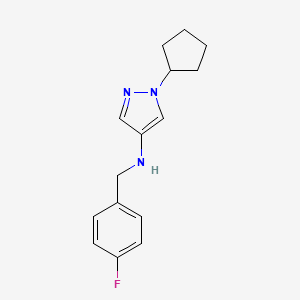 1-cyclopentyl-N-(4-fluorobenzyl)-1H-pyrazol-4-amine