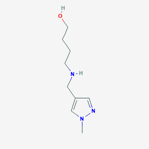 4-{[(1-methyl-1H-pyrazol-4-yl)methyl]amino}butan-1-ol