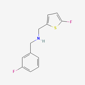 [(3-Fluorophenyl)methyl][(5-fluorothiophen-2-yl)methyl]amine