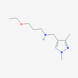 [(1,3-dimethyl-1H-pyrazol-4-yl)methyl](3-ethoxypropyl)amine