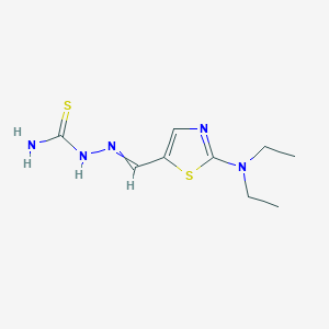 ({[2-(Diethylamino)-1,3-thiazol-5-yl]methylidene}amino)thiourea