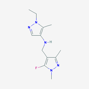 1-ethyl-N-[(5-fluoro-1,3-dimethyl-1H-pyrazol-4-yl)methyl]-5-methyl-1H-pyrazol-4-amine