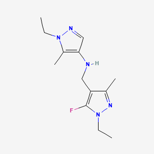 1-ethyl-N-[(1-ethyl-5-fluoro-3-methyl-1H-pyrazol-4-yl)methyl]-5-methyl-1H-pyrazol-4-amine