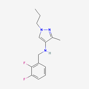 N-[(2,3-difluorophenyl)methyl]-3-methyl-1-propyl-1H-pyrazol-4-amine