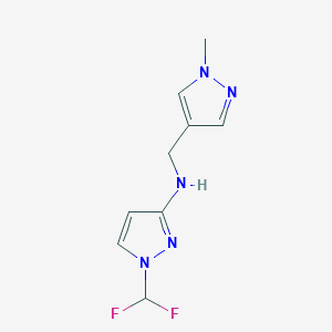 1-(difluoromethyl)-N-[(1-methyl-1H-pyrazol-4-yl)methyl]-1H-pyrazol-3-amine