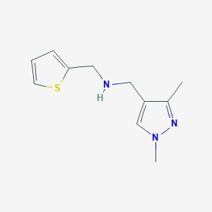 [(1,3-dimethyl-1H-pyrazol-4-yl)methyl][(thiophen-2-yl)methyl]amine