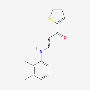 molecular formula C15H15NOS B11740679 3-[(2,3-Dimethylphenyl)amino]-1-(thiophen-2-yl)prop-2-en-1-one 