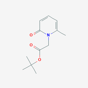 molecular formula C12H17NO3 B11740717 Tert-butyl 2-(6-methyl-2-oxo-1,2-dihydropyridin-1-yl)acetate 