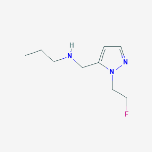 {[1-(2-fluoroethyl)-1H-pyrazol-5-yl]methyl}(propyl)amine