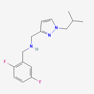 [(2,5-difluorophenyl)methyl]({[1-(2-methylpropyl)-1H-pyrazol-3-yl]methyl})amine