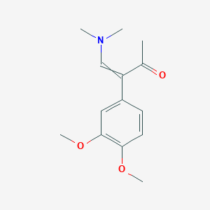 molecular formula C14H19NO3 B11740759 3-(3,4-Dimethoxyphenyl)-4-(dimethylamino)but-3-en-2-one 