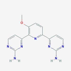 4-[6-(2-Aminopyrimidin-4-yl)-3-methoxypyridin-2-yl]pyrimidin-2-amine