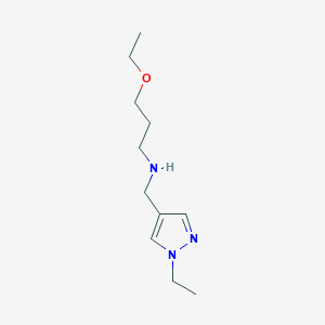 (3-ethoxypropyl)[(1-ethyl-1H-pyrazol-4-yl)methyl]amine