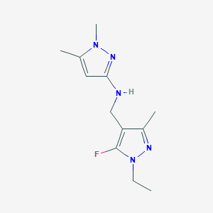 N-[(1-ethyl-5-fluoro-3-methyl-1H-pyrazol-4-yl)methyl]-1,5-dimethyl-1H-pyrazol-3-amine