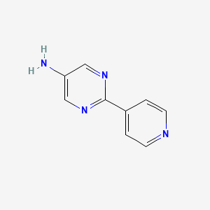 molecular formula C9H8N4 B11740798 2-(Pyridin-4-YL)pyrimidin-5-amine 