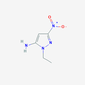 molecular formula C5H8N4O2 B11740802 1-Ethyl-3-nitro-1H-pyrazol-5-amine 