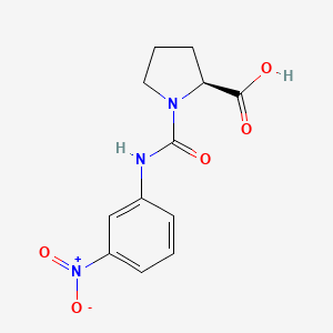 (2S)-1-[(3-nitrophenyl)carbamoyl]pyrrolidine-2-carboxylic acid