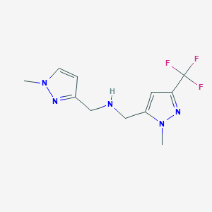 [(1-methyl-1H-pyrazol-3-yl)methyl]({[1-methyl-3-(trifluoromethyl)-1H-pyrazol-5-yl]methyl})amine