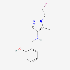 2-({[1-(2-fluoroethyl)-5-methyl-1H-pyrazol-4-yl]amino}methyl)phenol