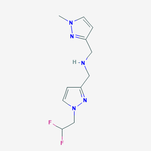 {[1-(2,2-difluoroethyl)-1H-pyrazol-3-yl]methyl}[(1-methyl-1H-pyrazol-3-yl)methyl]amine