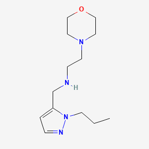 [2-(morpholin-4-yl)ethyl][(1-propyl-1H-pyrazol-5-yl)methyl]amine