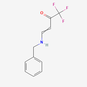 4-(benzylamino)-1,1,1-trifluorobut-3-en-2-one