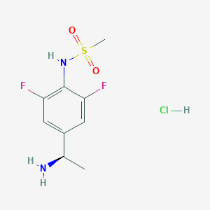 (R)-N-(4-(1-aminoethyl)-2,6-difluorophenyl)methanesulfonamide hydrochloride