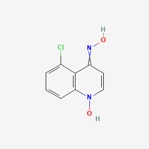 molecular formula C9H7ClN2O2 B1174090 5-Chloro-4-(hydroxyamino)quinoline 1-oxide CAS No. 13442-11-0