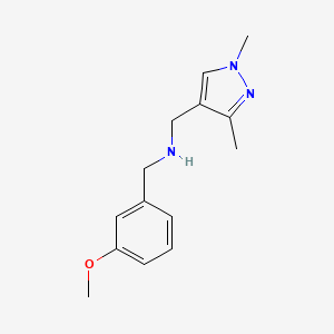 [(1,3-dimethyl-1H-pyrazol-4-yl)methyl][(3-methoxyphenyl)methyl]amine