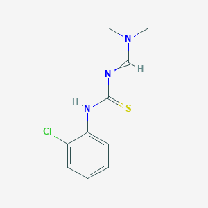 molecular formula C10H12ClN3S B11740925 1-(2-Chlorophenyl)-3-[(dimethylamino)methylidene]thiourea 