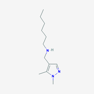 [(1,5-Dimethyl-1H-pyrazol-4-yl)methyl](hexyl)amine