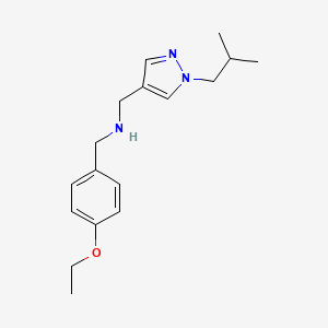 [(4-ethoxyphenyl)methyl]({[1-(2-methylpropyl)-1H-pyrazol-4-yl]methyl})amine