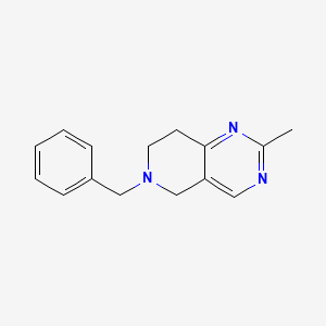 molecular formula C15H17N3 B11740976 Pyrido[4,3-d]pyrimidine, 5,6,7,8-tetrahydro-2-methyl-6-(phenylmethyl)- CAS No. 1440526-60-2