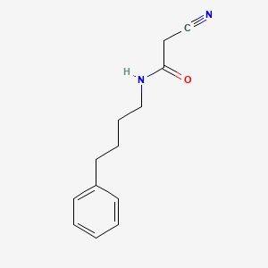 molecular formula C13H16N2O B11740991 2-cyano-N-(4-phenylbutyl)acetamide CAS No. 133550-40-0