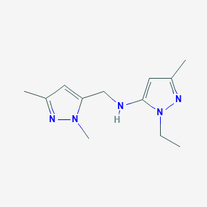 N-[(1,3-dimethyl-1H-pyrazol-5-yl)methyl]-1-ethyl-3-methyl-1H-pyrazol-5-amine