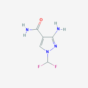 3-Amino-1-(difluoromethyl)-1H-pyrazole-4-carboxamide