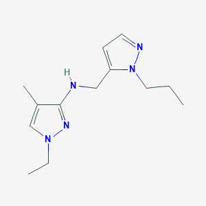 1-ethyl-4-methyl-N-[(1-propyl-1H-pyrazol-5-yl)methyl]-1H-pyrazol-3-amine