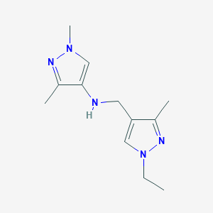 N-[(1-Ethyl-3-methyl-1H-pyrazol-4-YL)methyl]-1,3-dimethyl-1H-pyrazol-4-amine