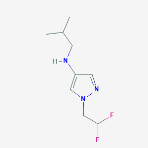 1-(2,2-difluoroethyl)-N-(2-methylpropyl)-1H-pyrazol-4-amine